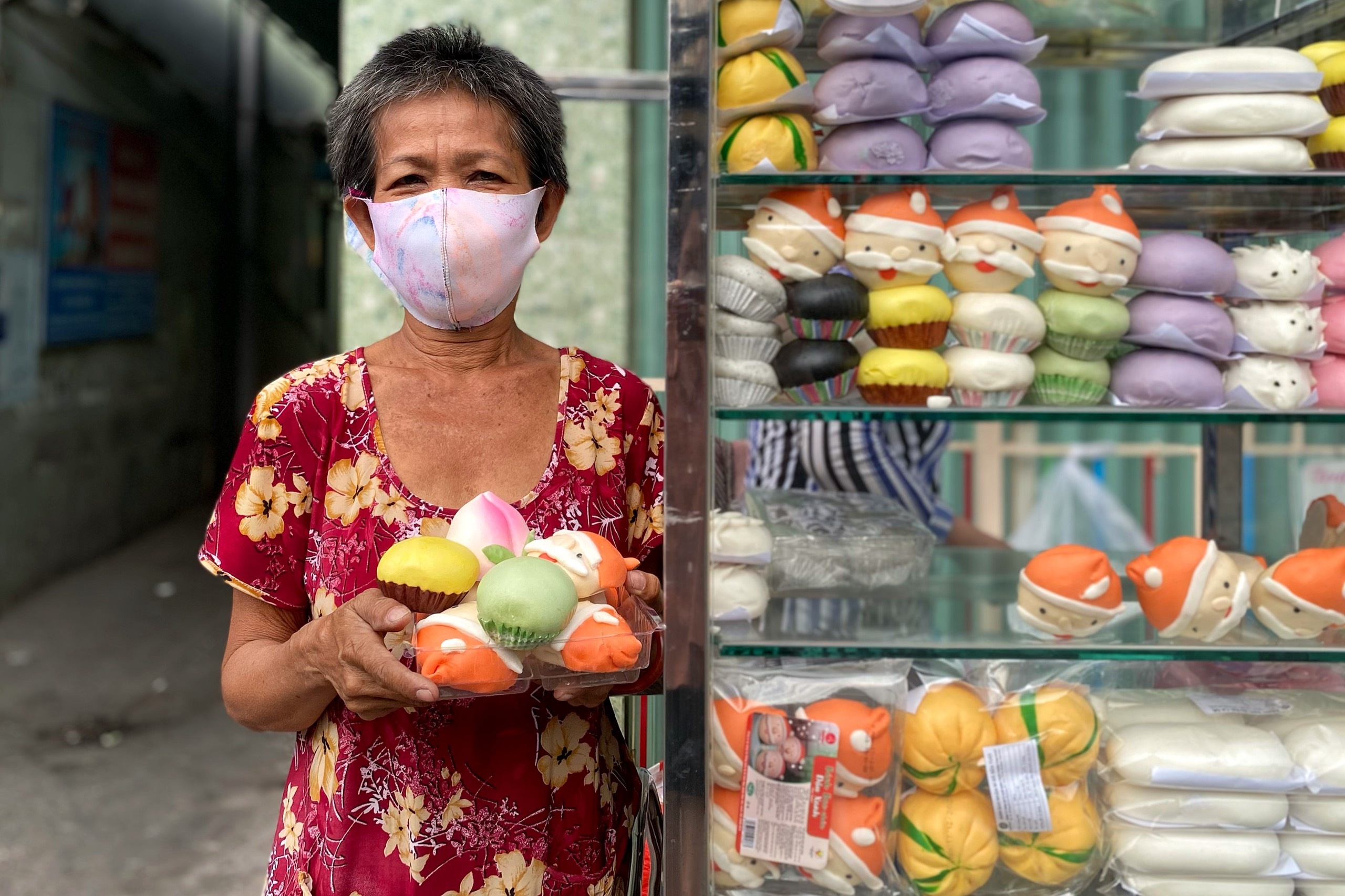 xe bánh bao ông già noel ảnh 2 xe banh bao ong gia noel anh 2