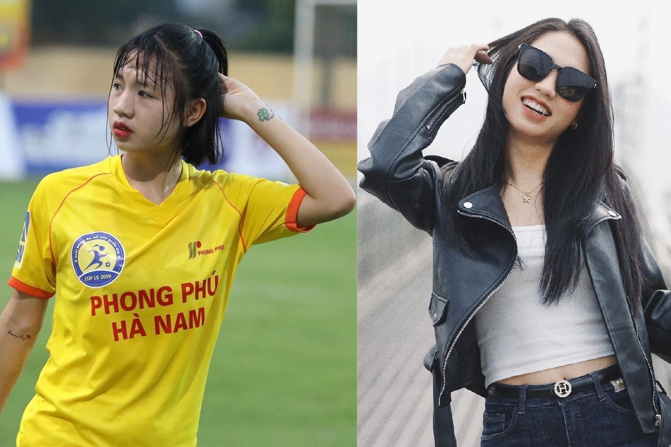 Phong cach ben ngoai san co cua cac cau thu nu Viet Nam hinh anh