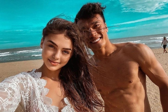 Nhan sac vo moi cuoi cua thu mon Bui Tien Dung hinh anh