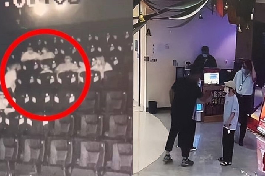 Bi dap lung ghe khi xem phim, co gai roi vao hon me hinh anh