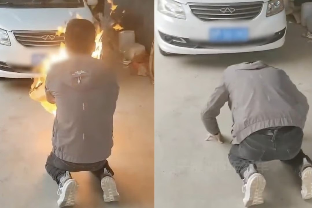 Nguoi dan ong Trung Quoc quy lay oto cu truoc khi mua xe moi hinh anh