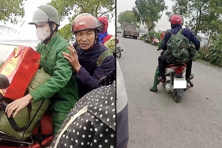 Dan mang suc soi tim nguoi hung nhay song cuu nu tai xe roi voi roi di hinh anh