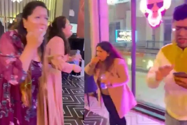 Thuc khach tho huyet khi dung da kho sau bua an hinh anh