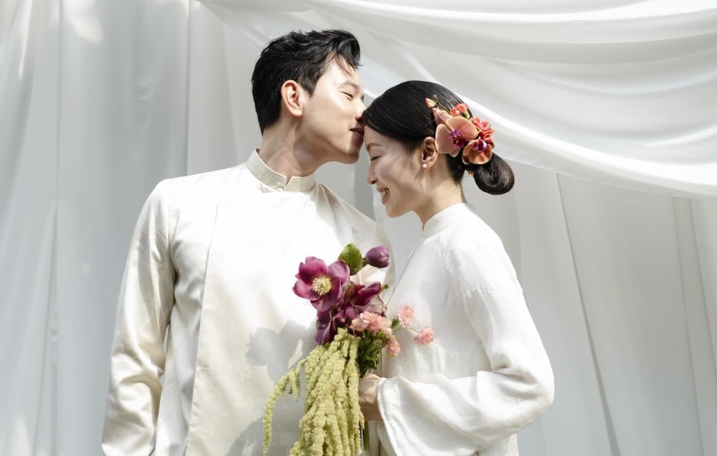 Dam hoi cua co truong Quang Dat va Le Ha Truc hinh anh