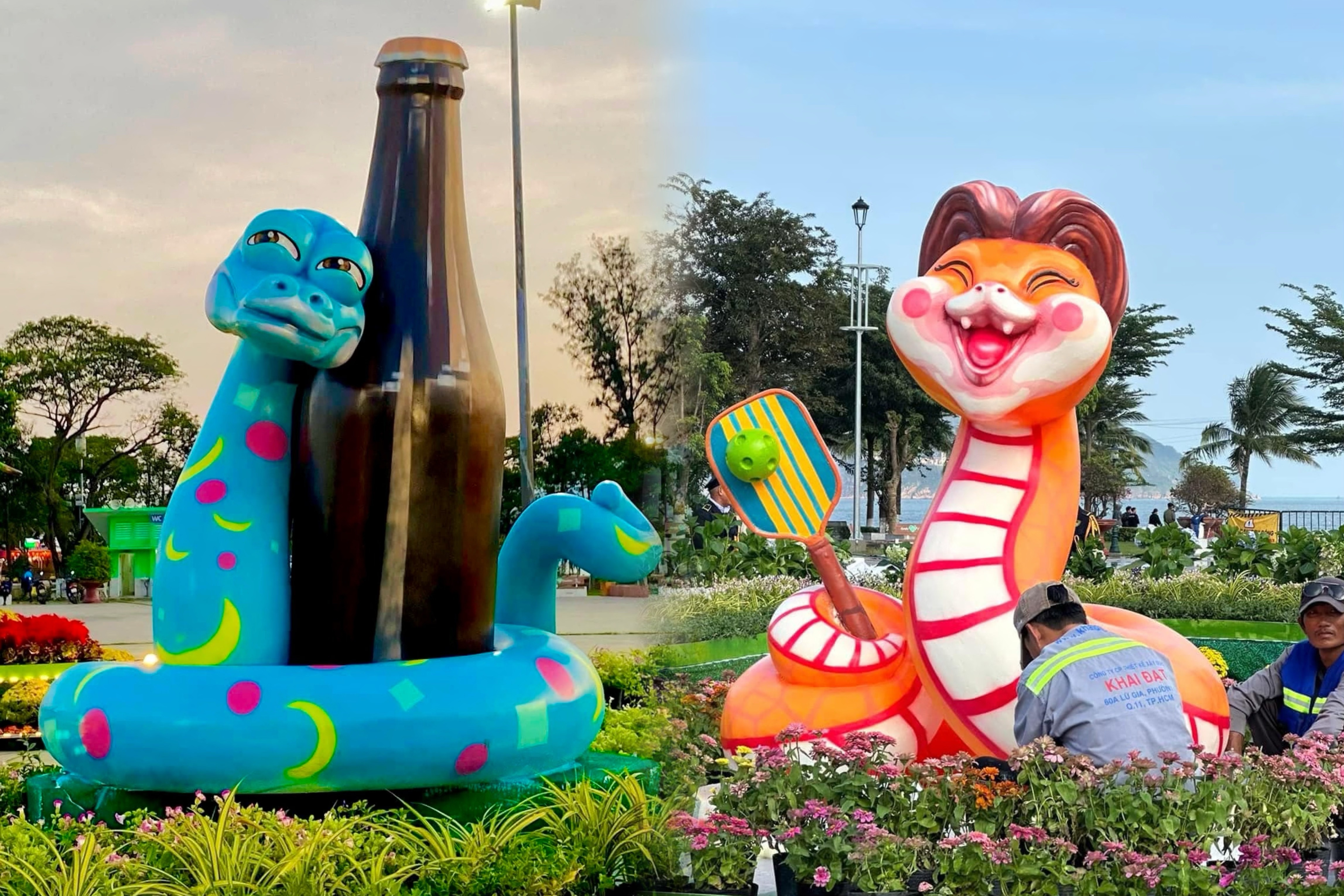 'Be Na' say xin, choi pickleball o Binh Dinh hinh anh