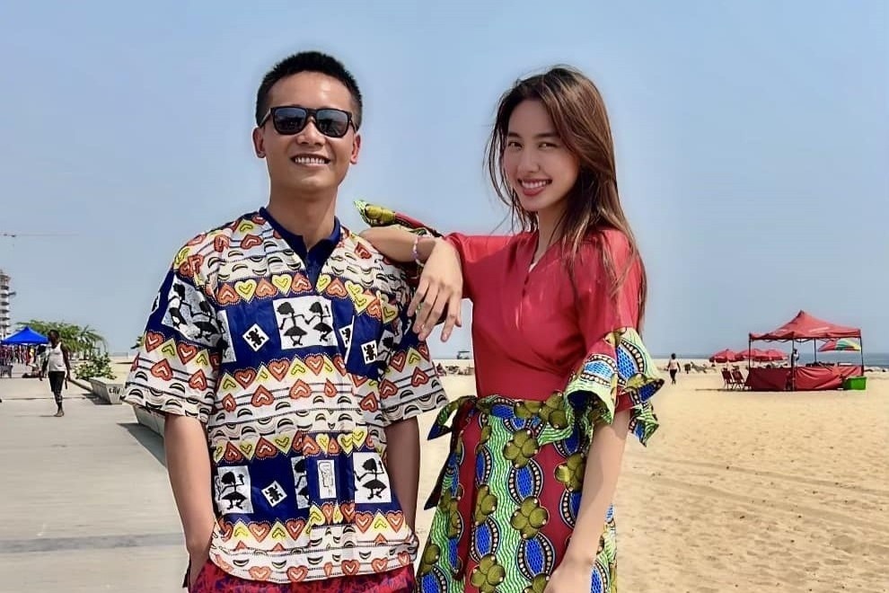 Moi quan he cua Thuy Tien va Quang Linh Vlogs truoc khi bi bat hinh anh