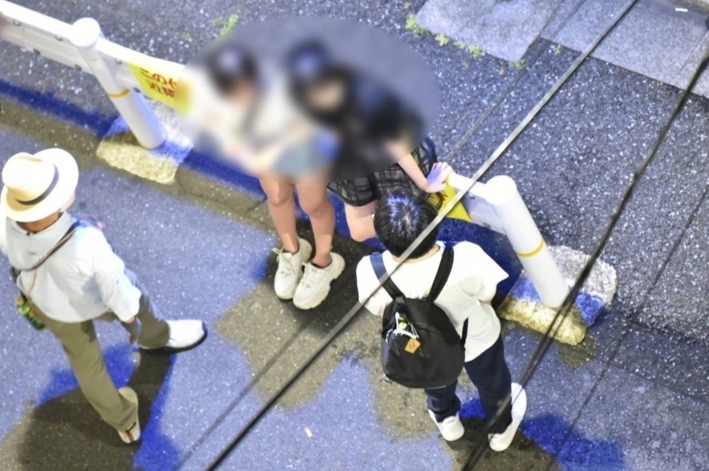 Ngay tan cua 'tho san' gai mai dam tren duong pho Nhat Ban hinh anh