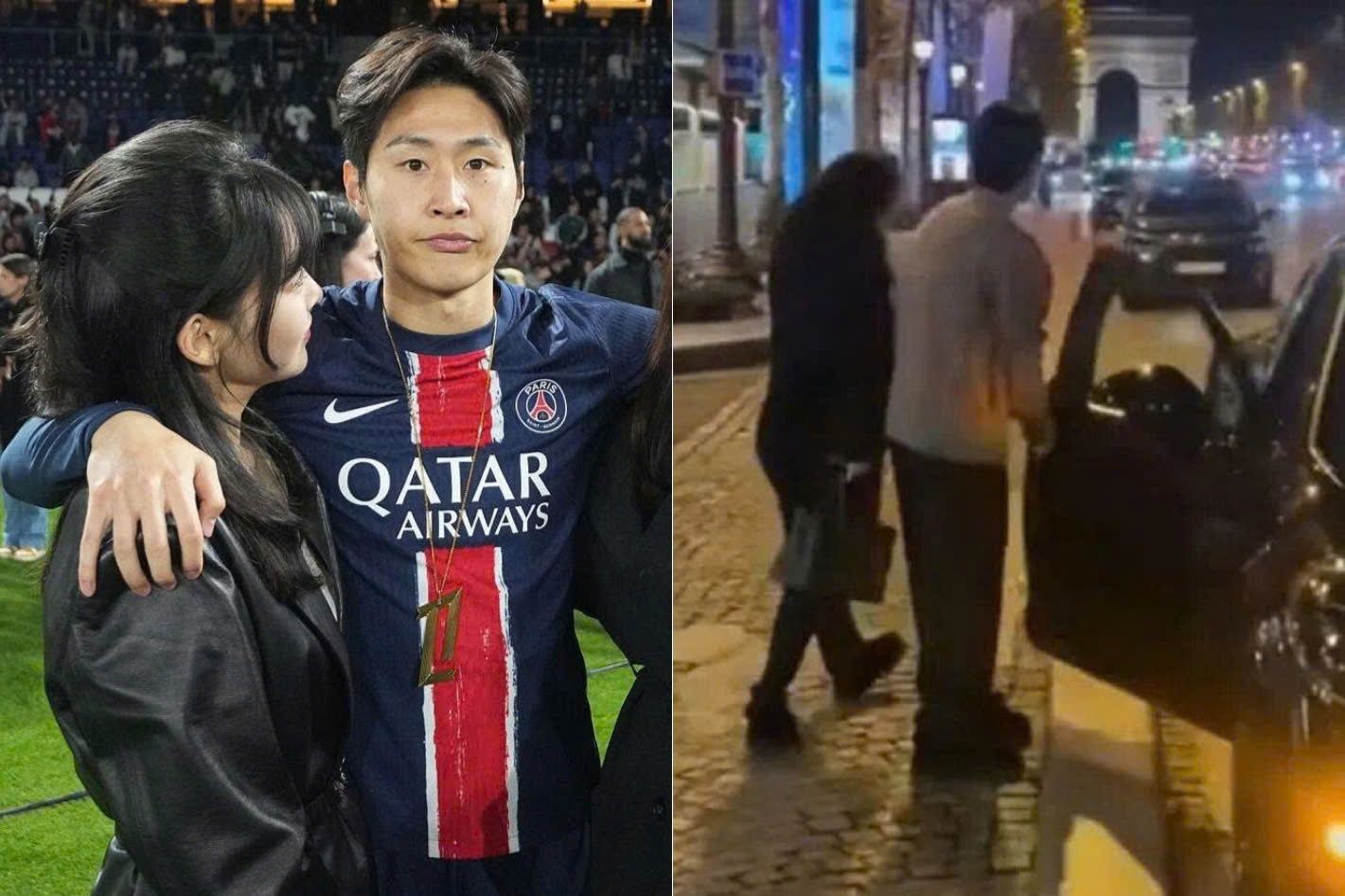 Lee Kang-in bi bat gap hen ho ai nu nha tai phiet o Phap hinh anh