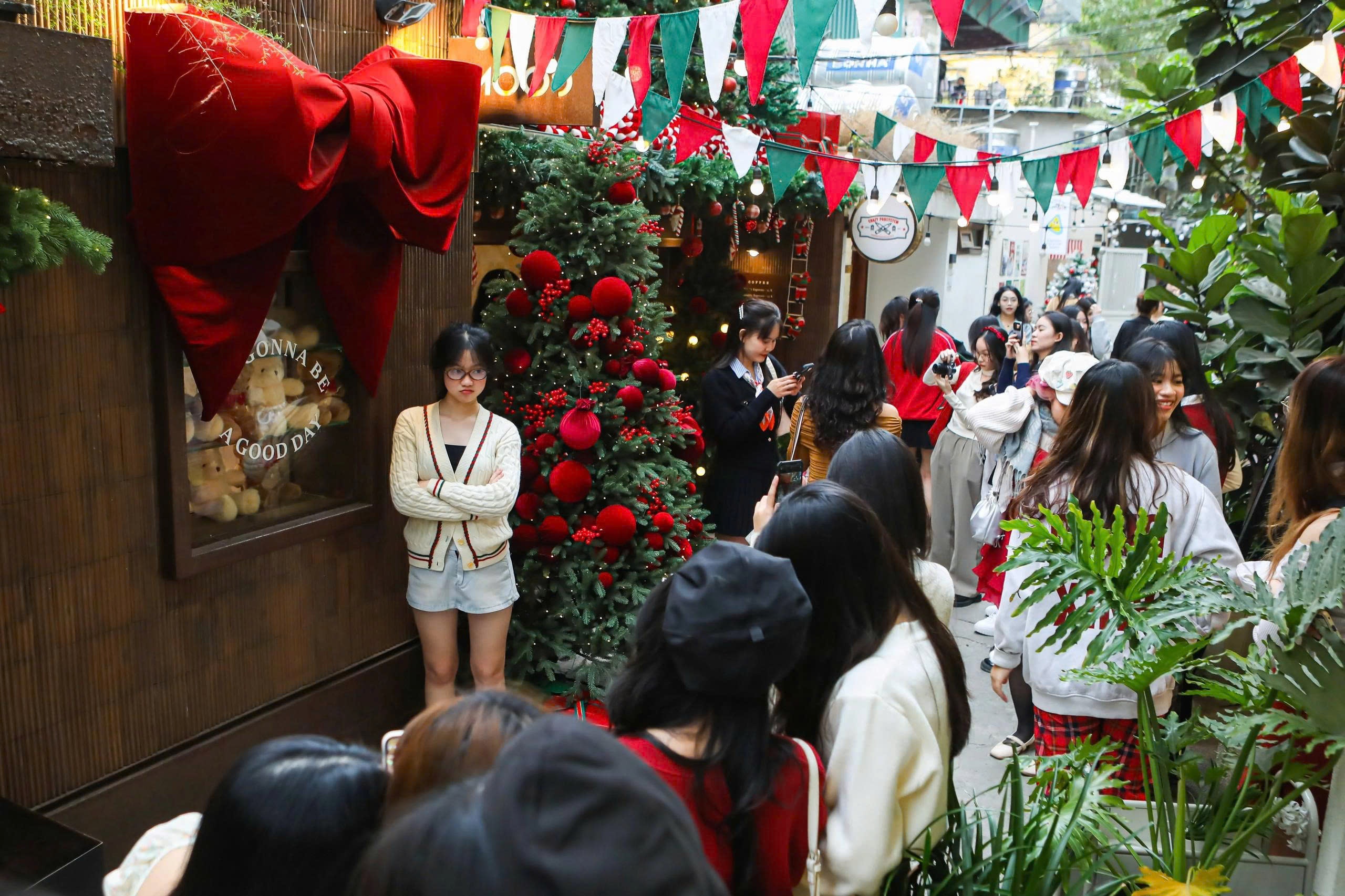 Nhung goc song ao Giang sinh 2025 gay sot o TP.HCM, Ha Noi hinh anh