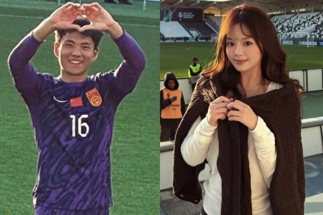 Nhan sac cua ban gai thu mon U23 Trung Quoc hinh anh