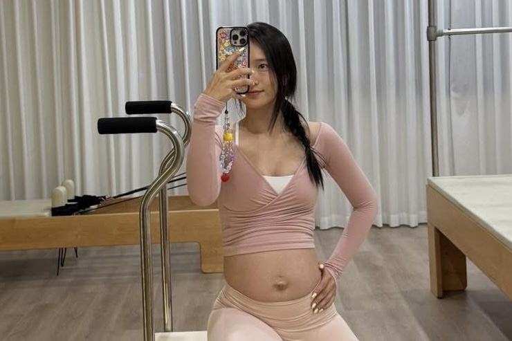 Vo JustaTee khi sap sinh con thu 3 hinh anh