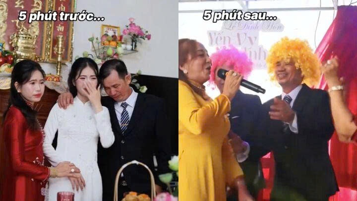 Clip bo co dau 'quay cuc sung' o dam cuoi hinh anh