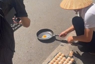 Chien trung giua troi nong 40 do C: Chuyen gia canh bao nguy hai hinh anh