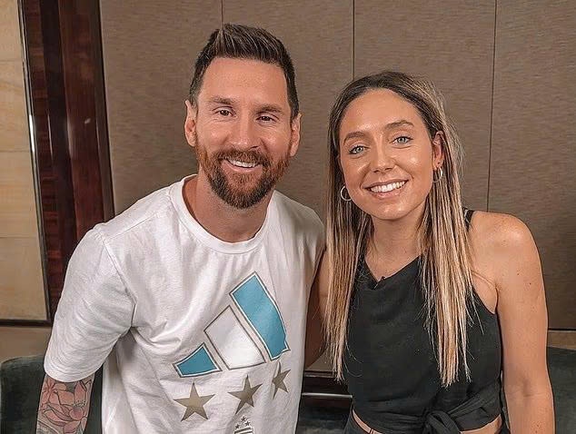 Antonela nhan tin cho nu phong vien bi don ngoai tinh voi Messi hinh anh