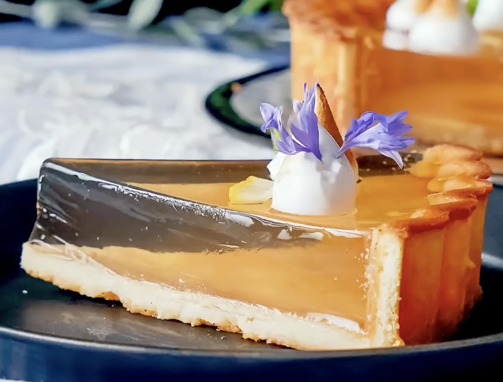 Banh tart thach chanh - mon trang mieng thanh mat mua he hinh anh