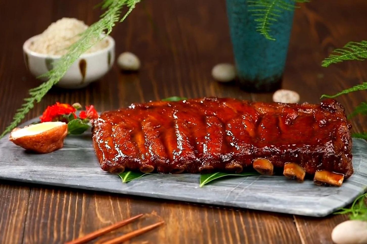 Bi quyet chien suon nguyen tang om tra mau do dep mat hinh anh