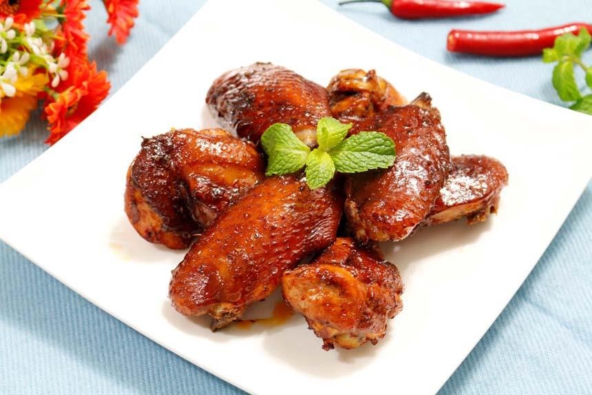 Bi quyet lam canh ga nuong mat ong de gay nghien hinh anh