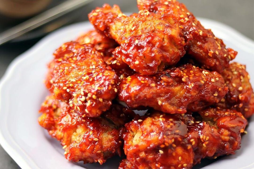 Canh ga ran cay Han Quoc, an mot lan la me hinh anh