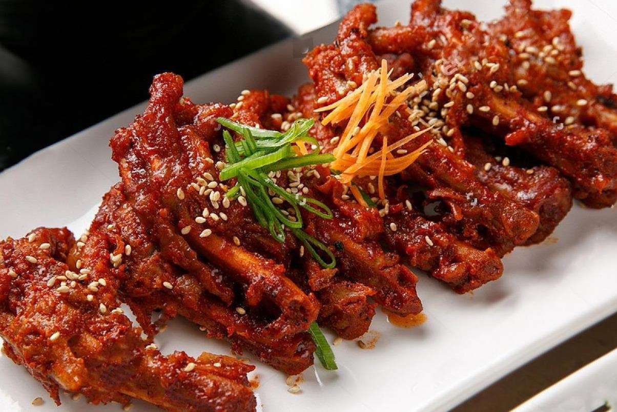 Chan ga nuong Han Quoc - mon nhau ngon ngay cuoi tuan hinh anh