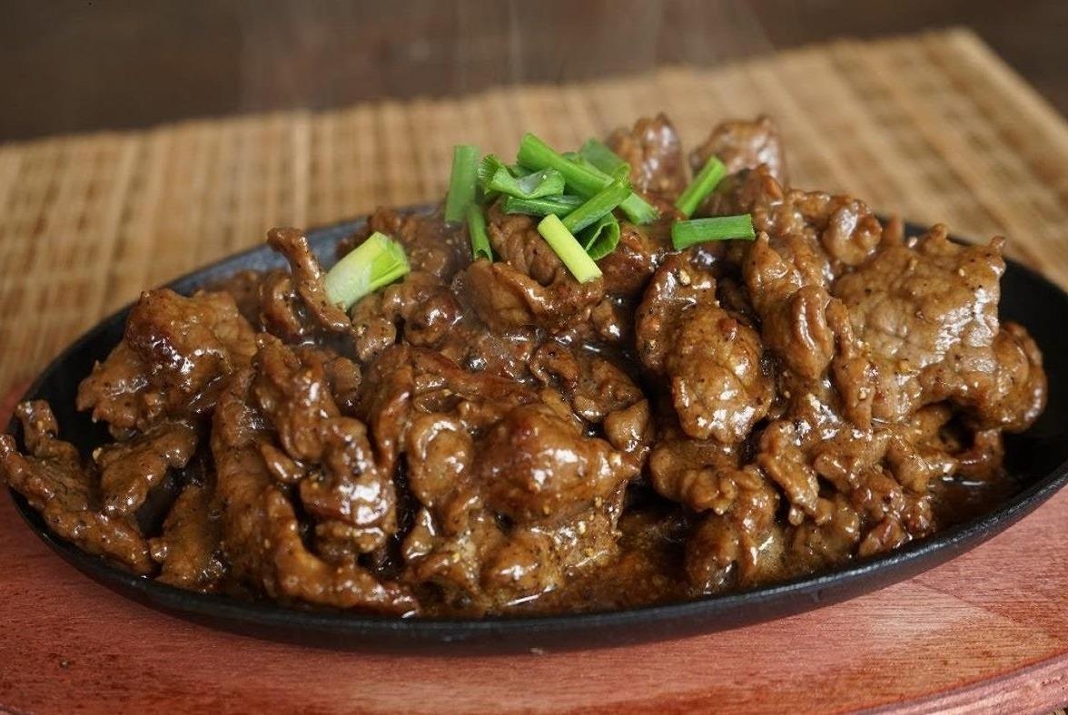 Don thu voi mon bo sot tieu den ngon kho cuong hinh anh