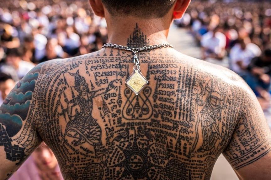 Le hoi hinh xam tu noc ran va tan thuoc o Thai Lan hinh anh