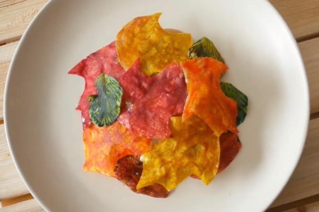 Bien tau khoai lang thanh banh la cay mua thu tinh te hinh anh