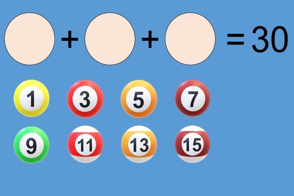 Cau do chon 3 so le de co tong bang 30 hinh anh