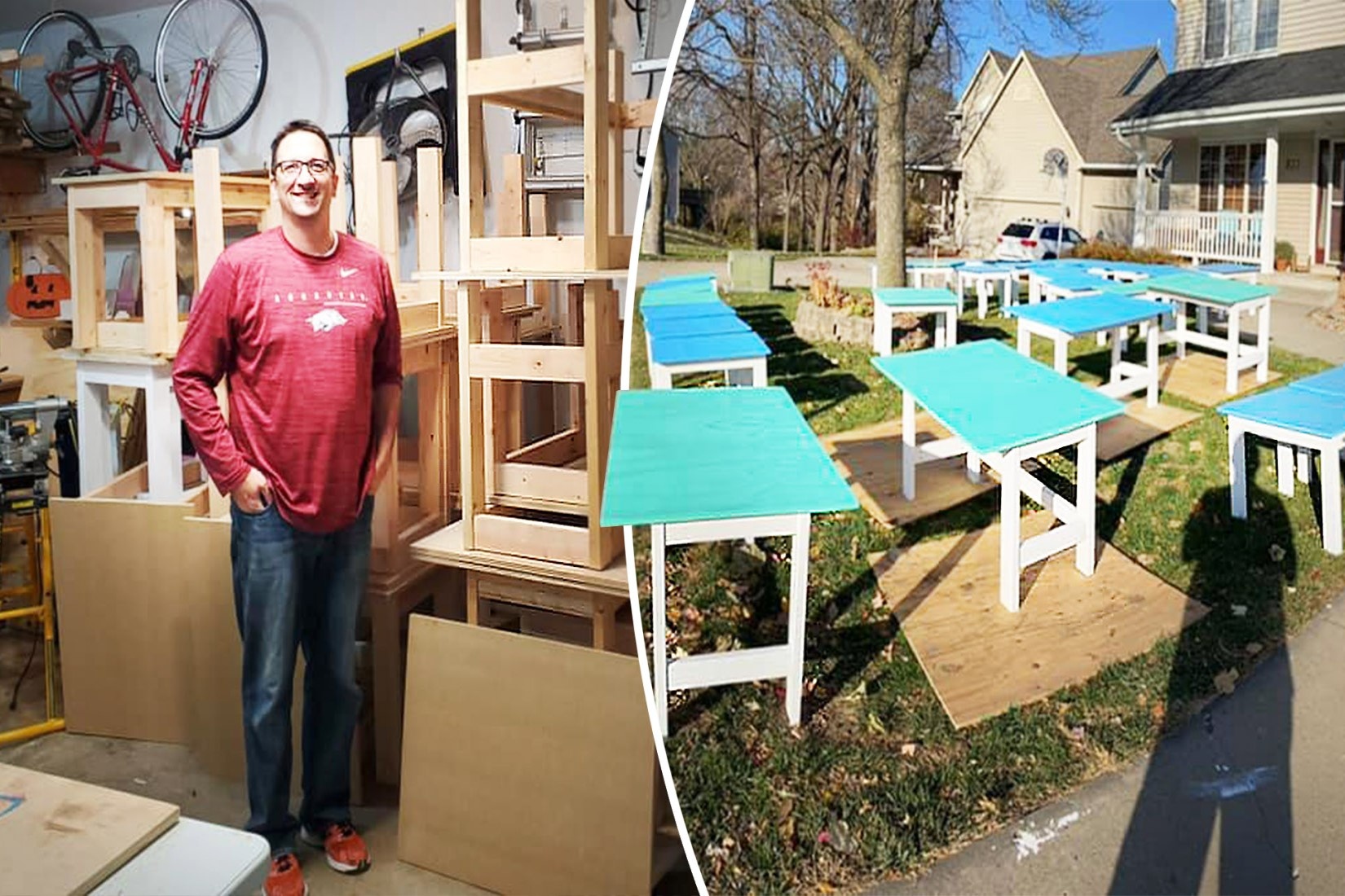 Giao vien My dong 1.000 chiec ban cho hoc sinh hoc online hinh anh