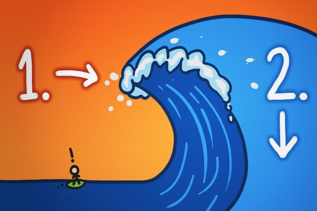 Vi sao song tro nen khong lo khi vao bo? hinh anh