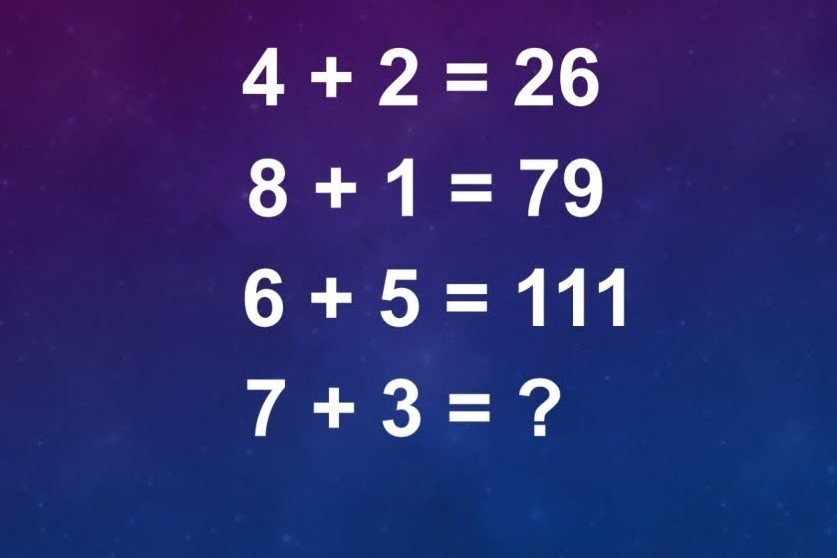 Tinh 7 + 3 khi 4 + 2 = 26 hinh anh