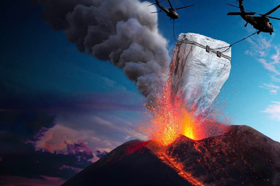 Dieu gi xay ra neu tha tang bang troi vao nui lua? hinh anh