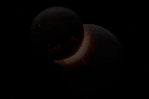 Vien canh Trai Dat va cham hanh tinh khac hinh anh