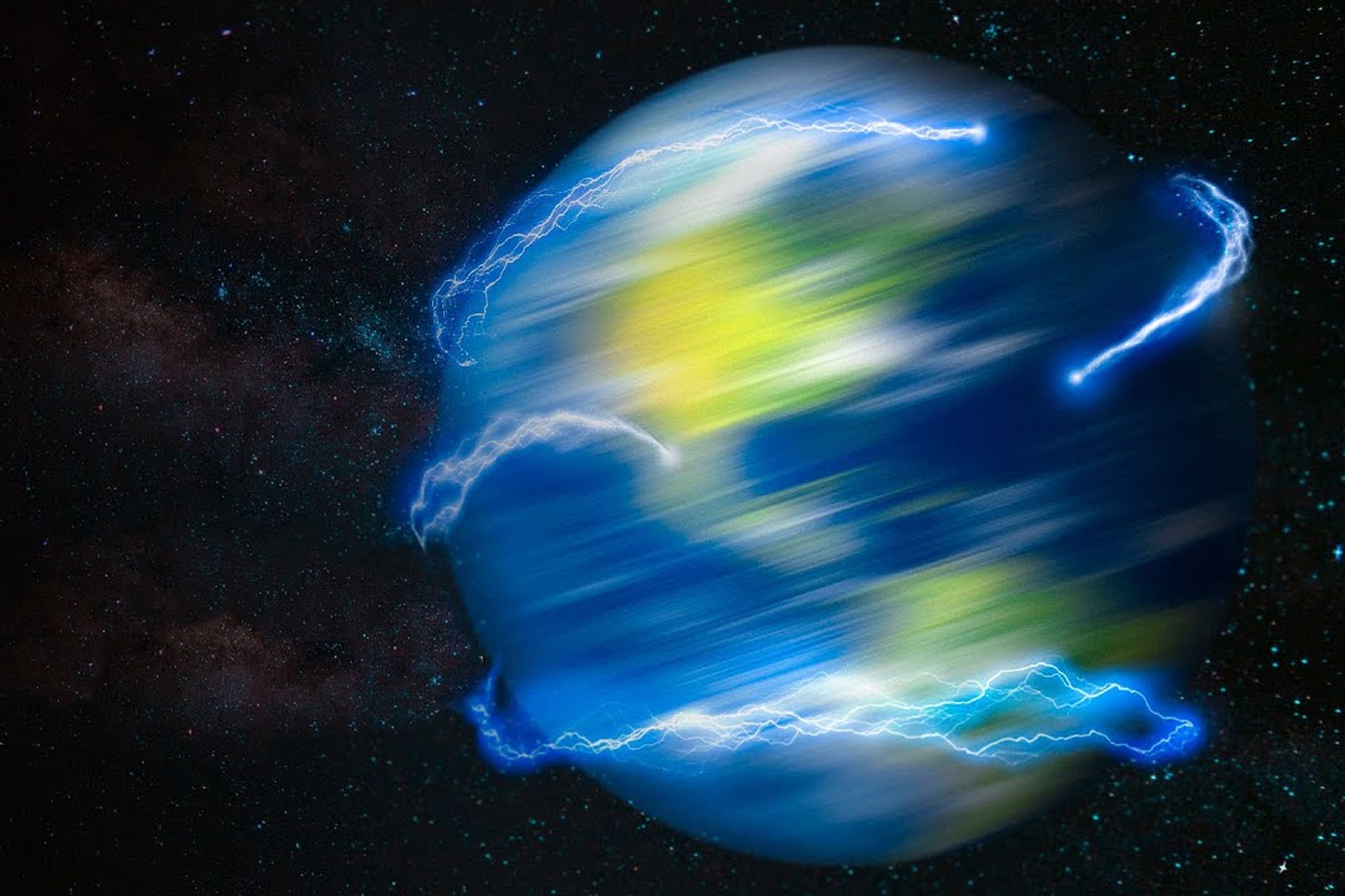 Vien canh Trai Dat quay voi toc do anh sang hinh anh