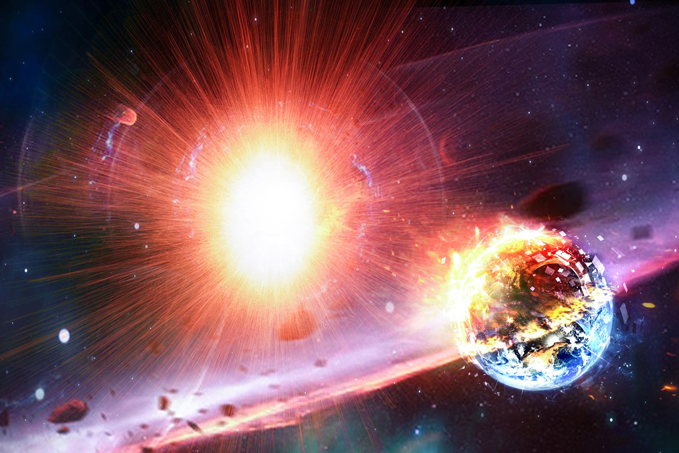 Vien canh sieu tan tinh phat no gan Trai Dat hinh anh