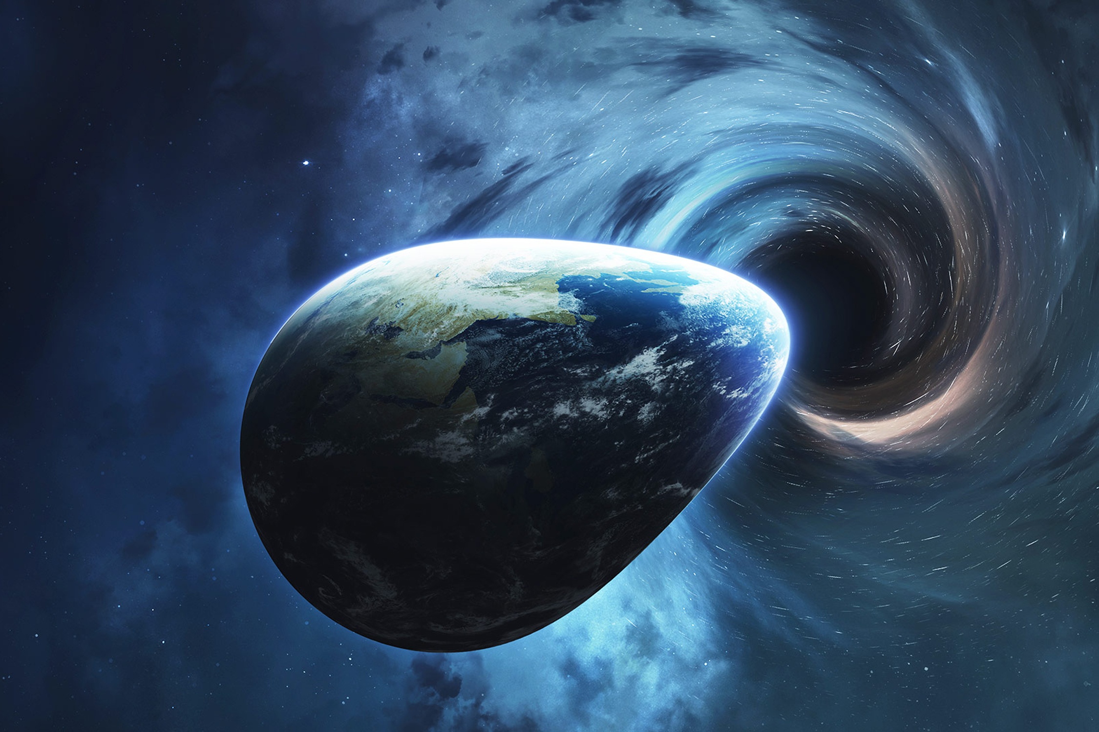 Trai Dat se ra sao khi bi hut vao ho den? hinh anh