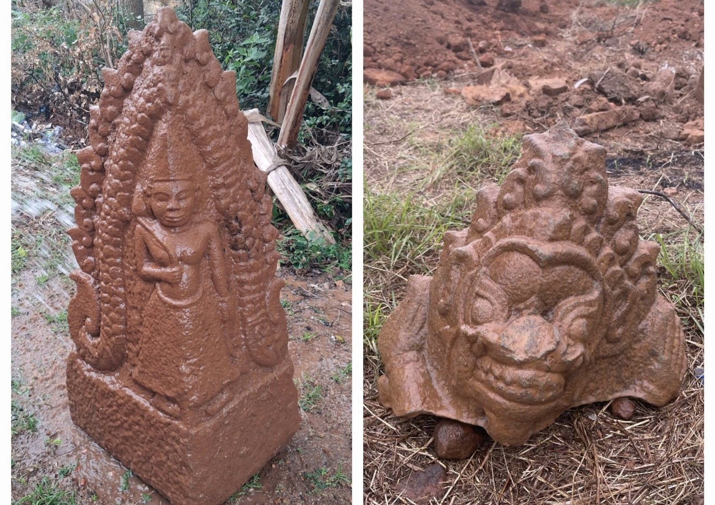 Phat hien 2 bau vat o Thap gach co cao nhat Dong Nam A hinh anh