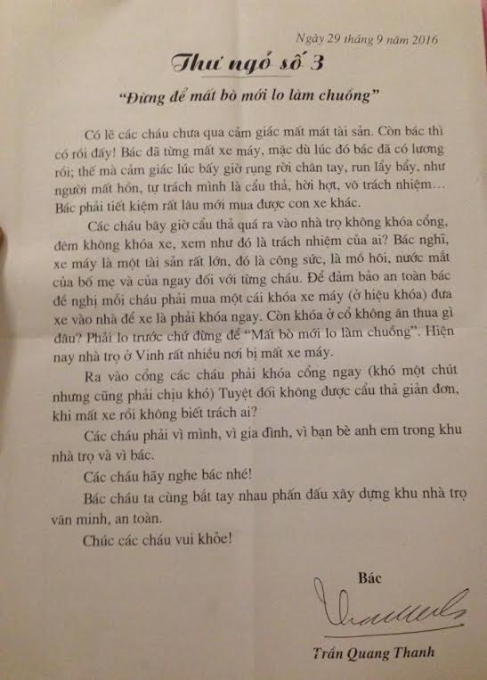 chủ trọ tặng tiền nữ sinh 20/10 ảnh 1 chu tro tang tien nu sinh 20/10 anh 1