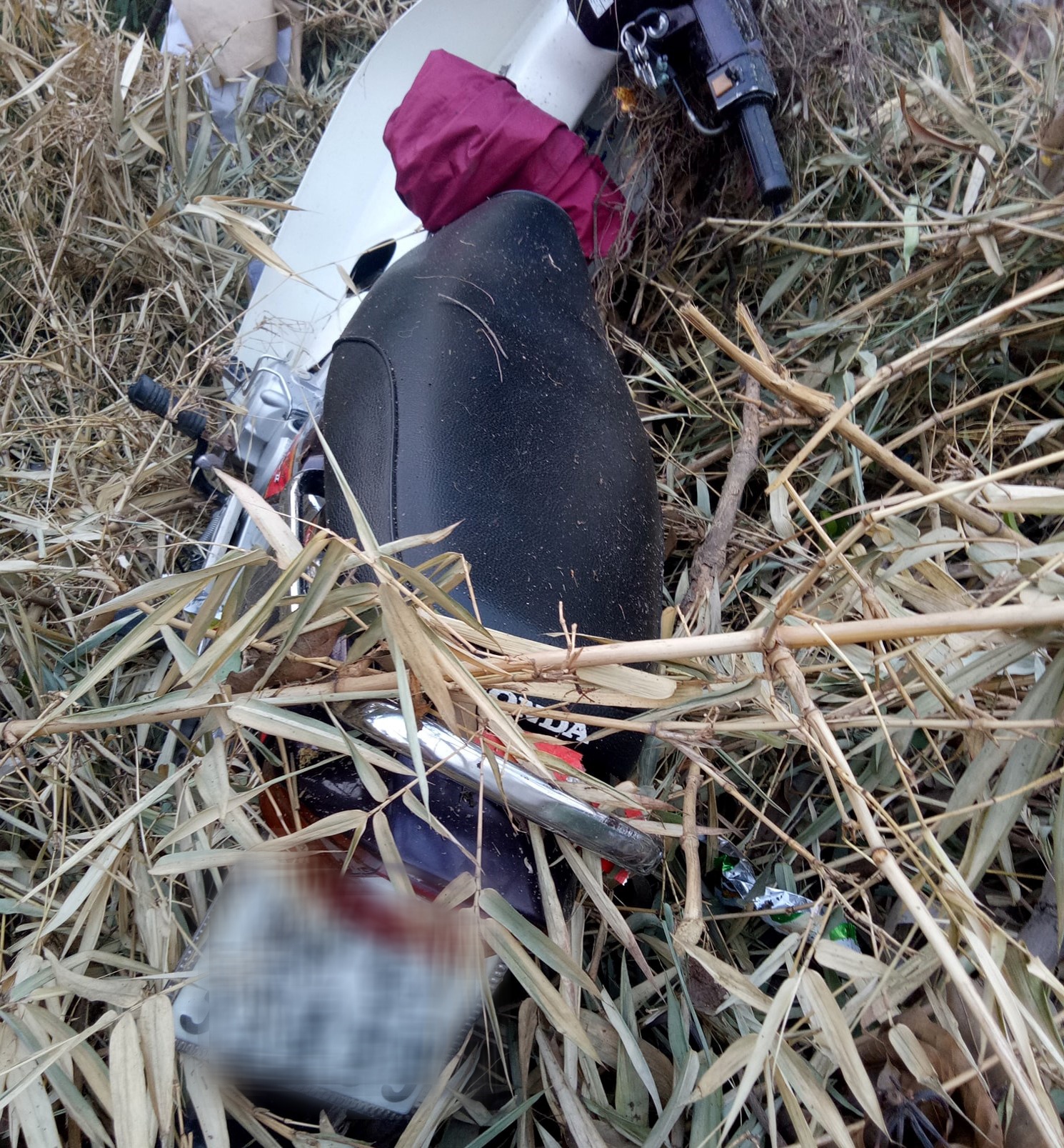 Hai nam thanh nien nam bat dong truoc cong nha dan luc sang som hinh anh