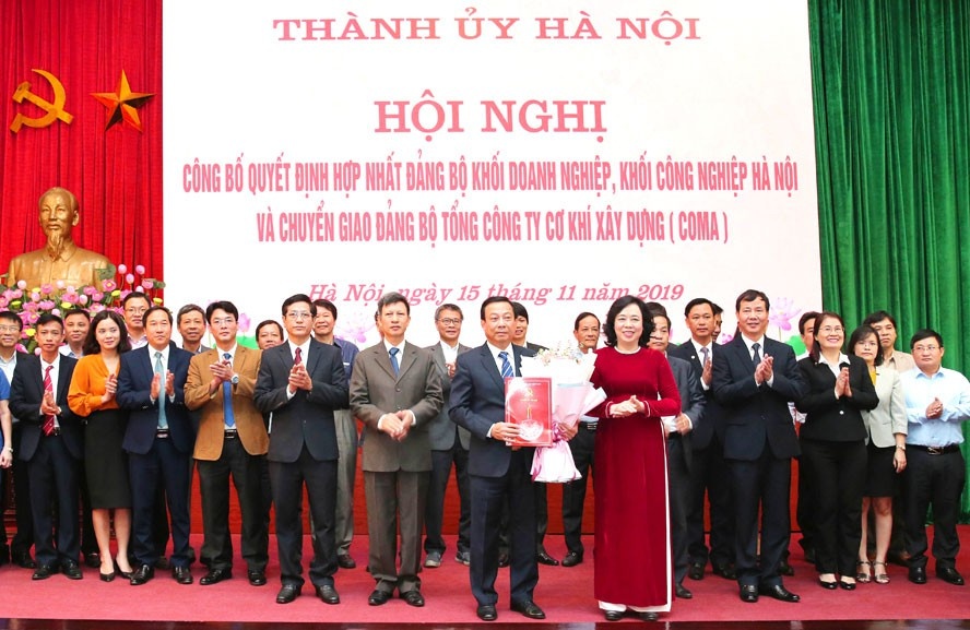 Ha Noi hop nhat hai Dang bo khoi hinh anh