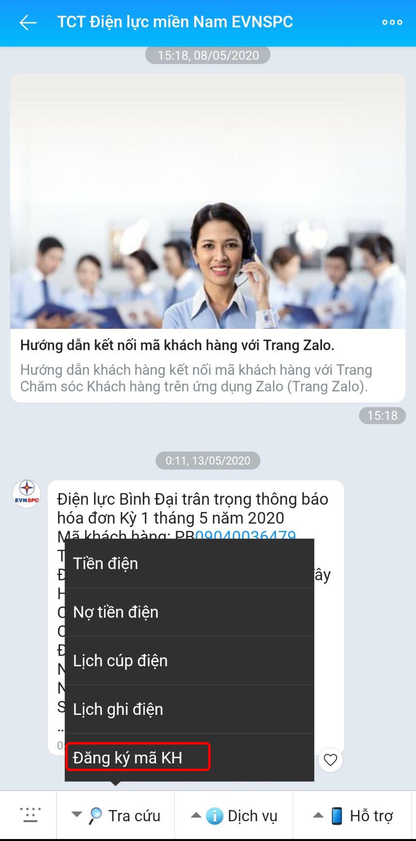 Tra tien dien qua Zalo anh 3