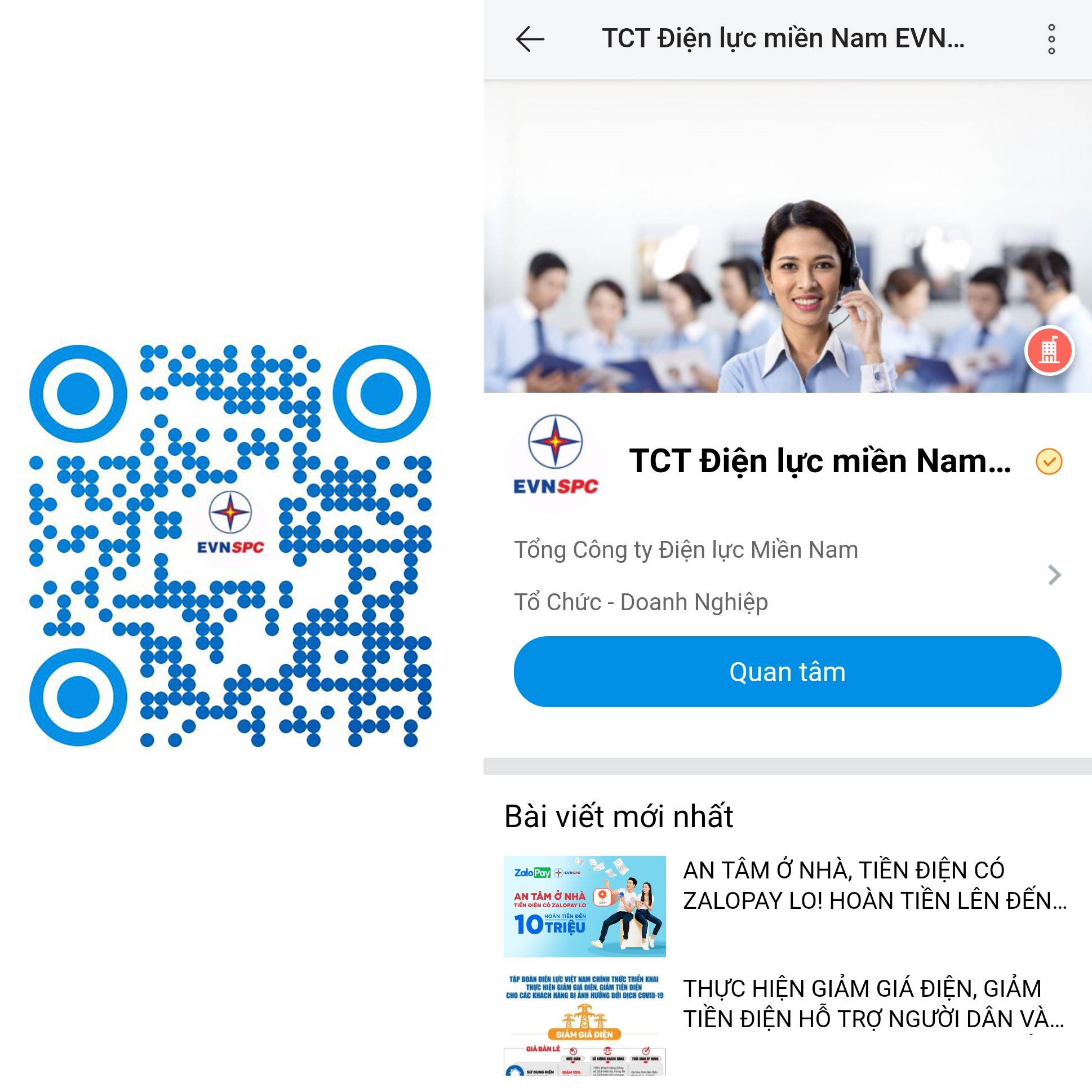 Tra tien dien qua Zalo anh 1