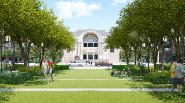 Khoi cong nang cap cong vien truoc Nha hat lon TP.HCM hinh anh