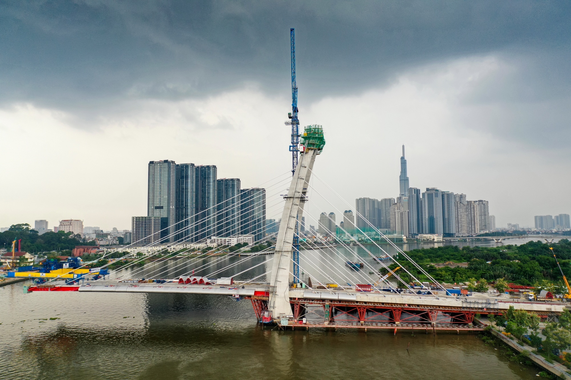 Duoc giao them dat, du an cau Thu Thiem 2 van chua the tai khoi dong hinh anh