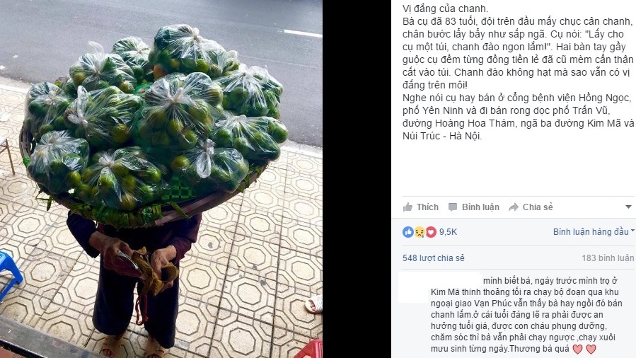 cụ bà bán chanh ảnh 1 cu ba ban chanh anh 1