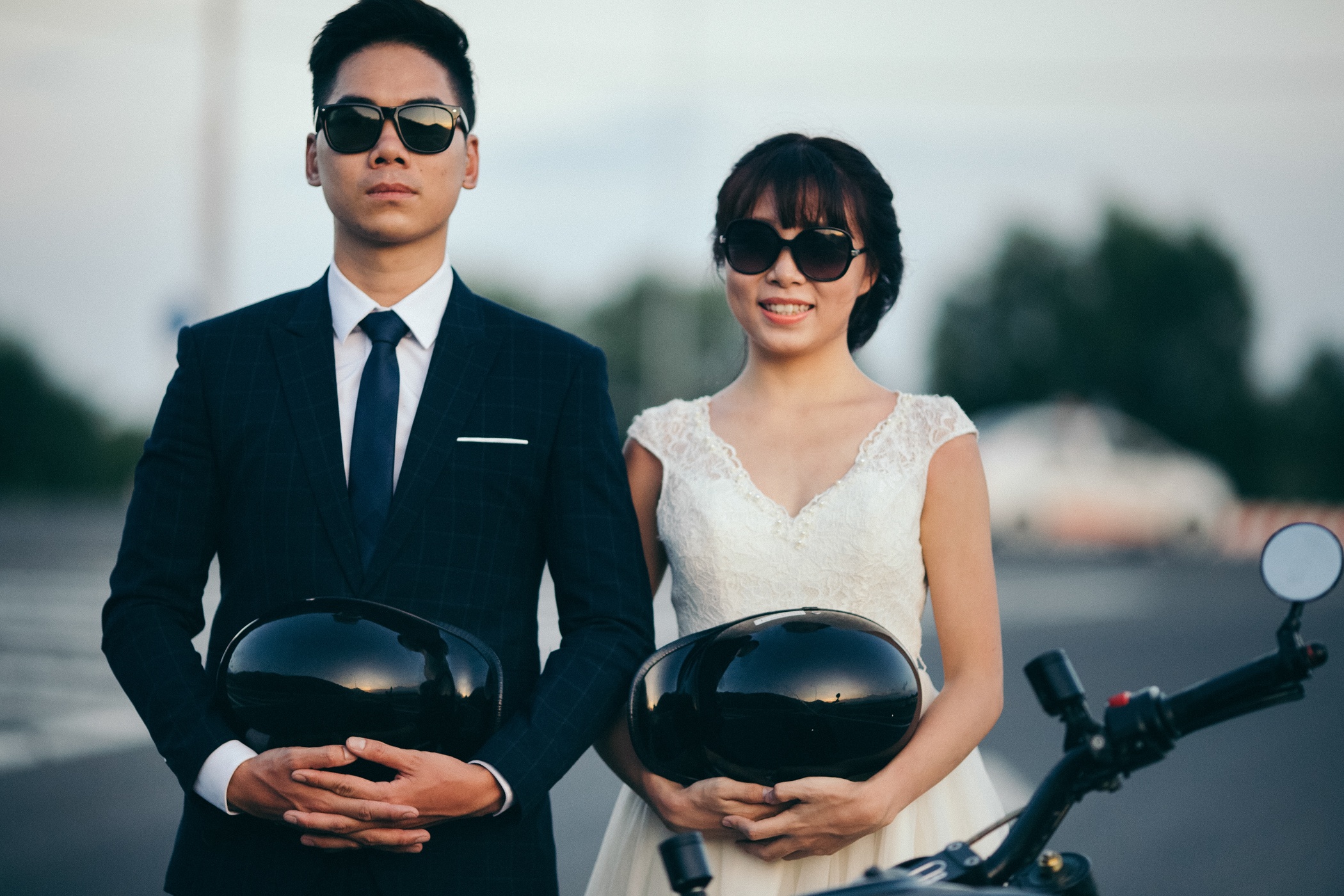 Bo anh cuoi ben xe moto anh 6