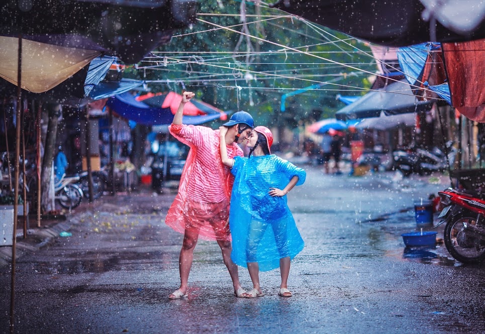 Chụp ảnh cưới với áo mưa ảnh 9 Chup anh cuoi voi ao mua anh 9