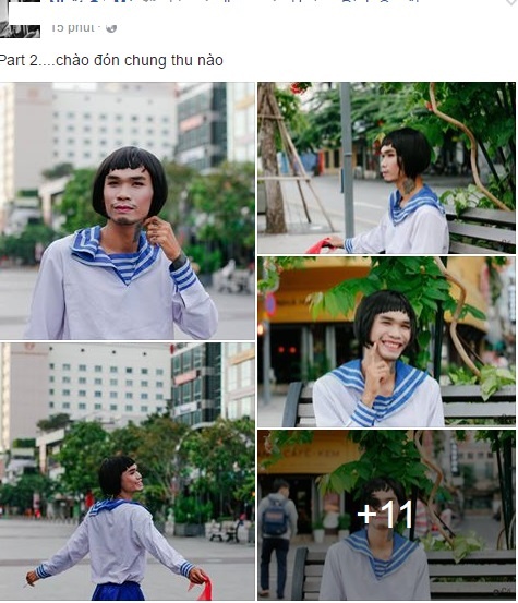 9X hóa trang thành nữ sinh ảnh 1 9X hoa trang thanh nu sinh anh 1