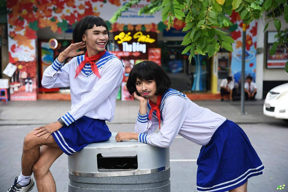 9X hóa trang thành nữ sinh ảnh 2 9X hoa trang thanh nu sinh anh 2