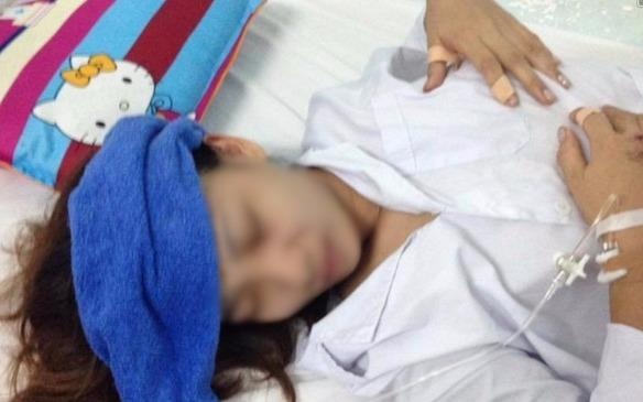 Cha len Facebook cau cuu cho con gai bi nha chong bao hanh hinh anh