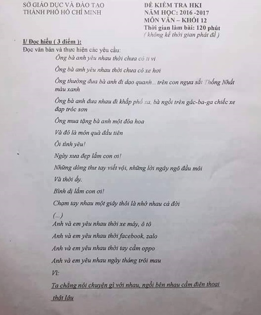 đề thi văn ông bà anh lớp 12 ảnh 1 de thi van ong ba anh lop 12 anh 1